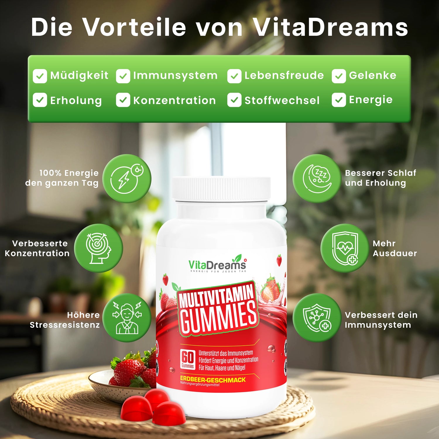 VitaDreams Multivitamin-Gummis – Vegan & voller Vitalstoffe
