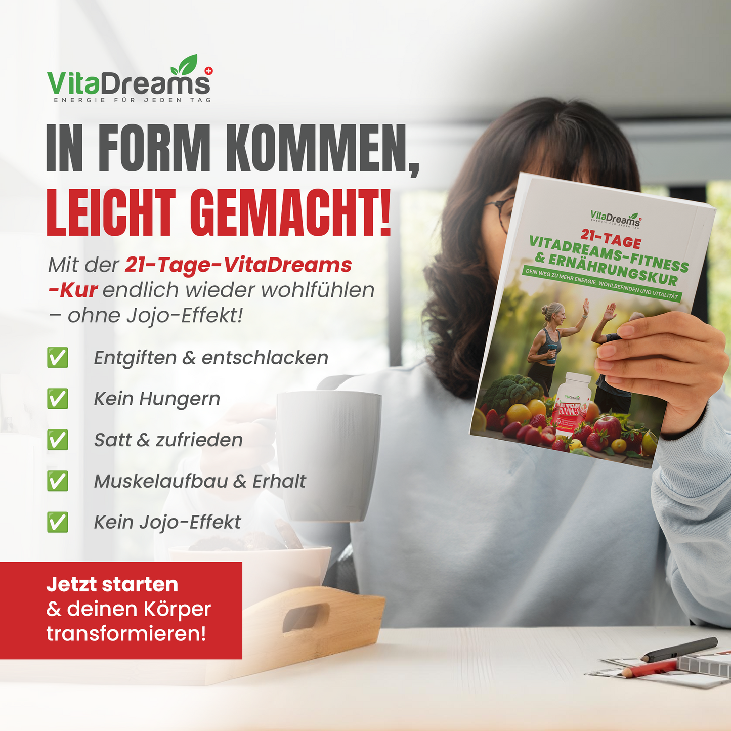 VitaDreams E-Book – 21 Tage Fitness- & Ernährungskur
