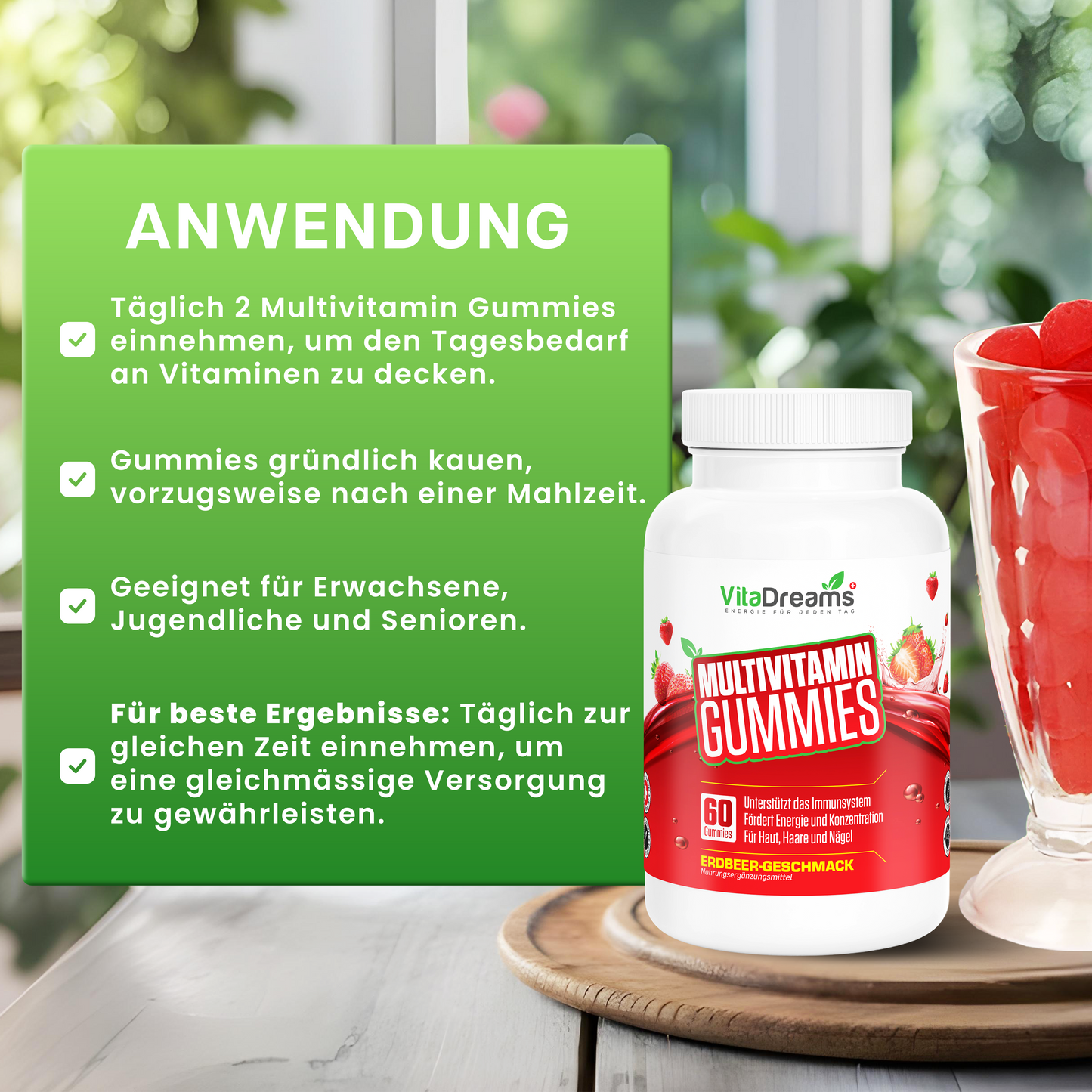 VitaDreams Multivitamin-Gummis – Vegan & voller Vitalstoffe