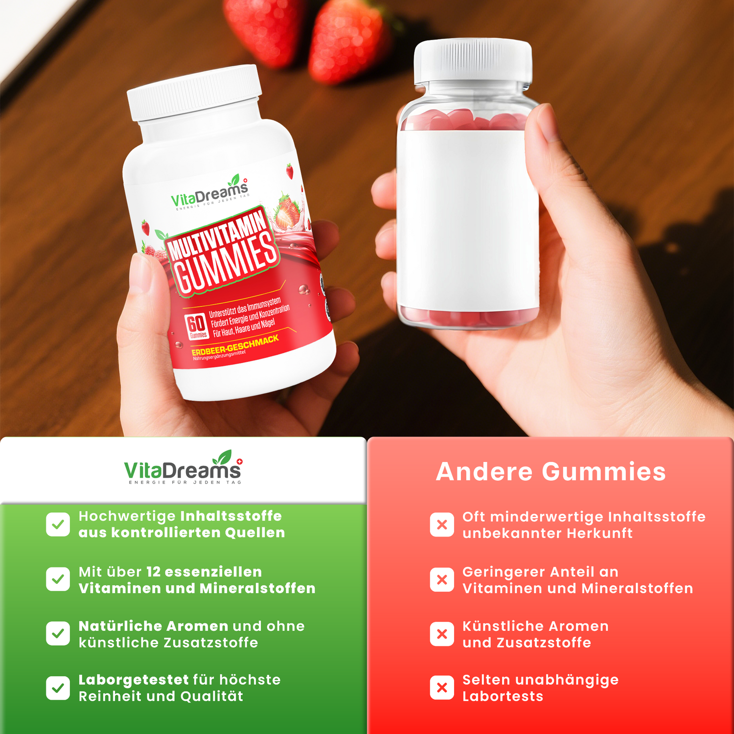VitaDreams Multivitamin-Gummis – Vegan & voller Vitalstoffe