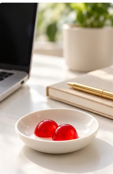 Gummies auf dem Schreibtisch
